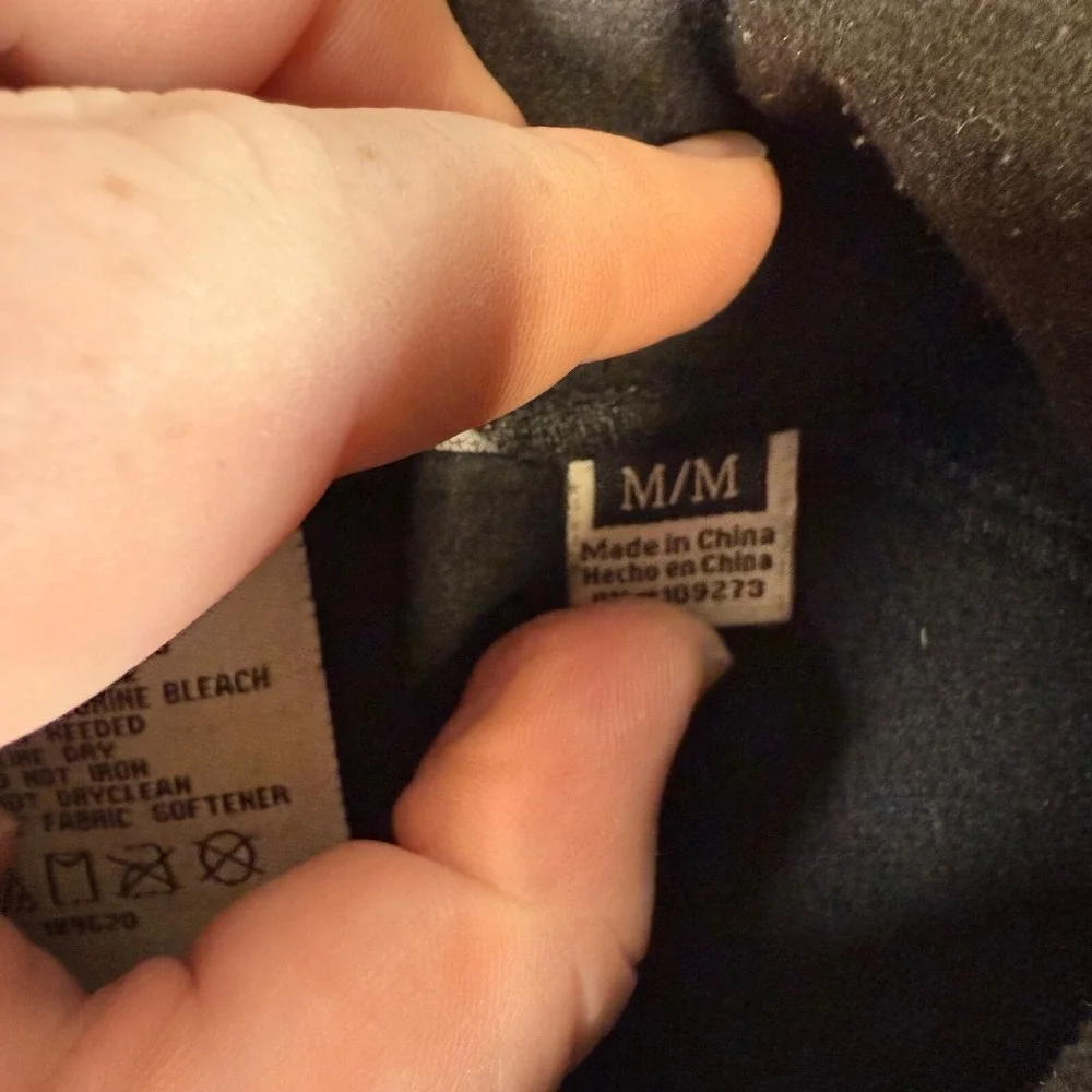 Black Diamond Jacket Mens Medium Black Soft Shell Full‎ Zip Fleece Lined Coat - Picture 9 of 12
